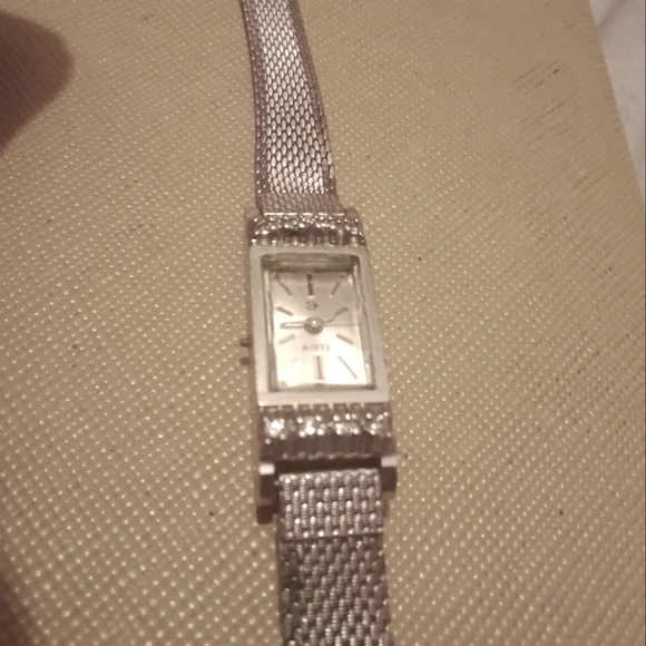 Elgin | Jewelry | Elgin Solid K White Gold Manual Ladies  display picture 1
